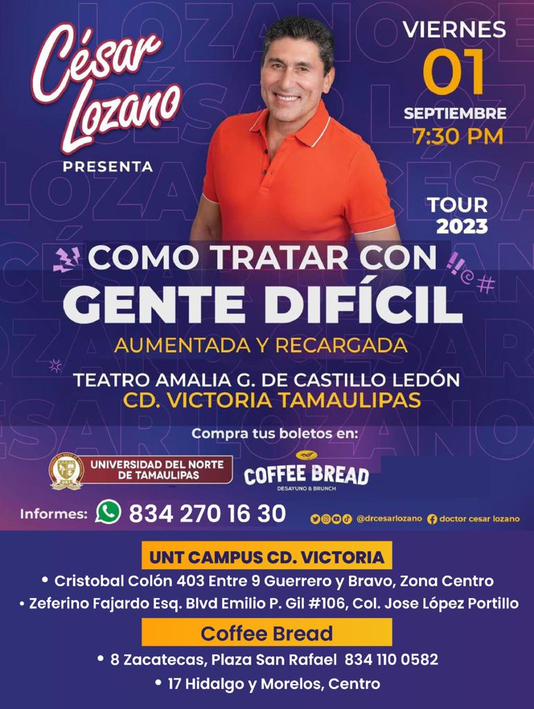 Llega el Dr. Cesar Lozano a Cd. Victoria