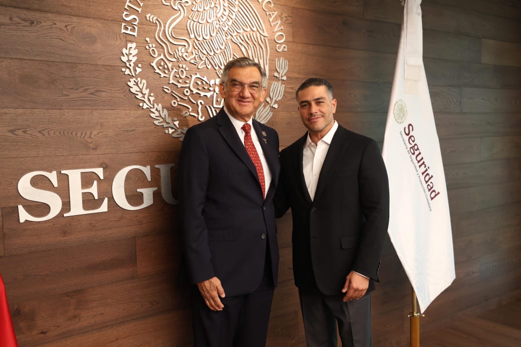*Presenta gobernador avances de seguridad en Tamaulipas a García Harfuch*