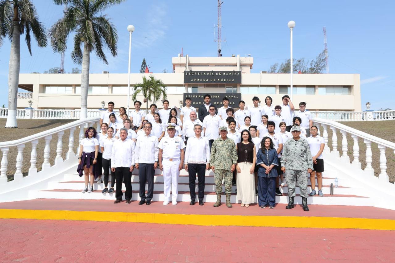 *Reconoce Américo Villarreal respaldo de la Secretaría de Marina para la paz y el desarrollo de Tamaulipas