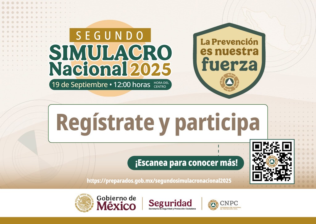 *Convoca Protección Civil Tamaulipas a sumarse al Simulacro Nacional 2025*