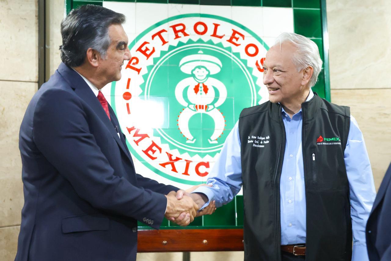 *Revisan gobernador Américo Villarreal y director de Pemex proyectos estratégicos para Tamaulipas