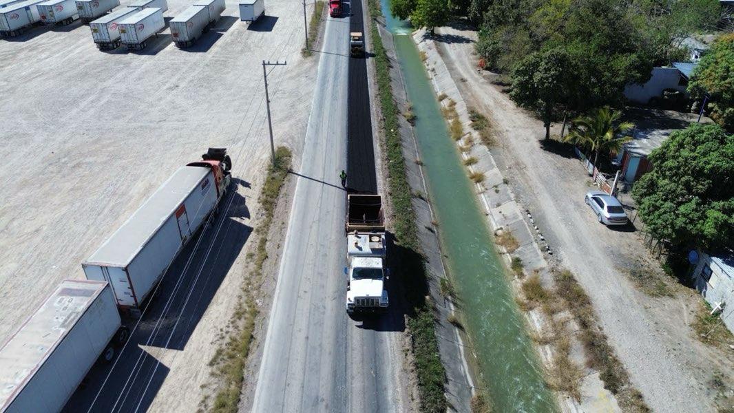 *Realiza gobierno de Américo trabajos de conservación en carretera estatal Estación Calles-Xicoténcatl