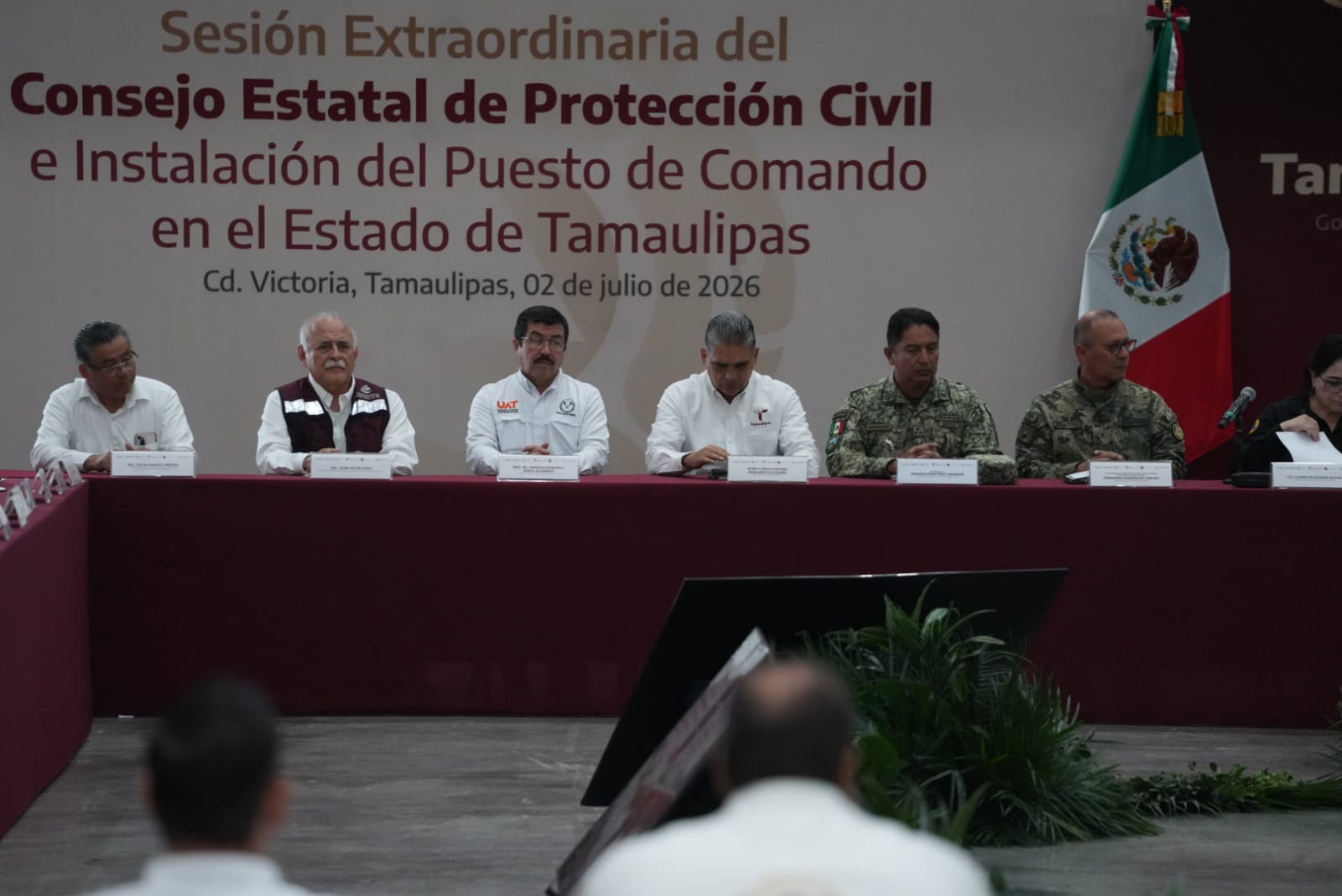 El rector Dámaso Anaya participa en estos momentos en la reunión del Consejo Estatal de Protección Civil