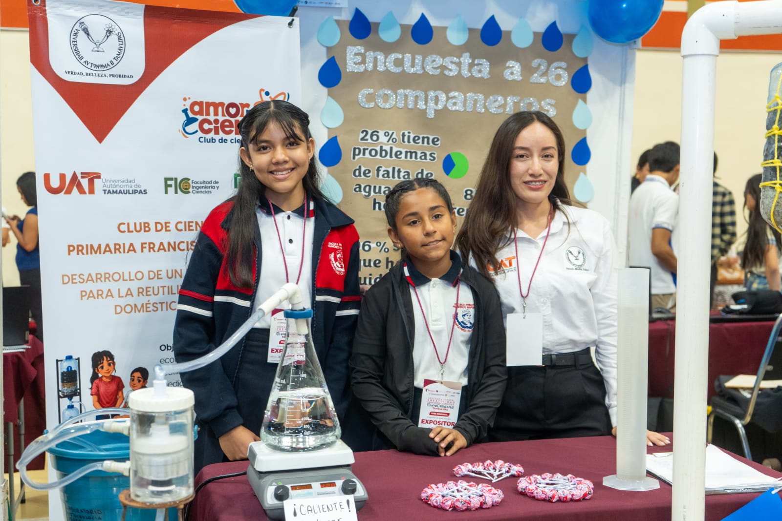 Con asesoría de la UAT alumnas de primaria crean filtro ecológico de agua Con asesoría de la UAT alumnas de primaria crean filtro ecológico de agua