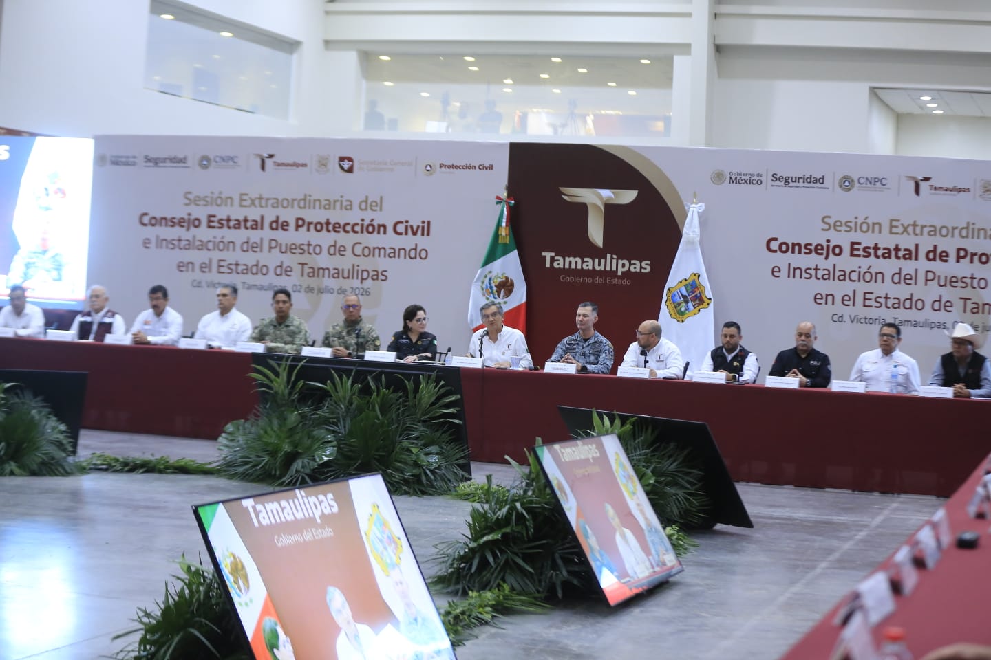 *Instalan CNPC y Gobierno de Tamaulipas Puesto de Comando Interinstitucional para fortalecer la atención ante lluvias y ciclones *Instalan CNPC y Gobierno de Tamaulipas Puesto de Comando Interinstitucional para fortalecer la atención ante lluvias y ciclones